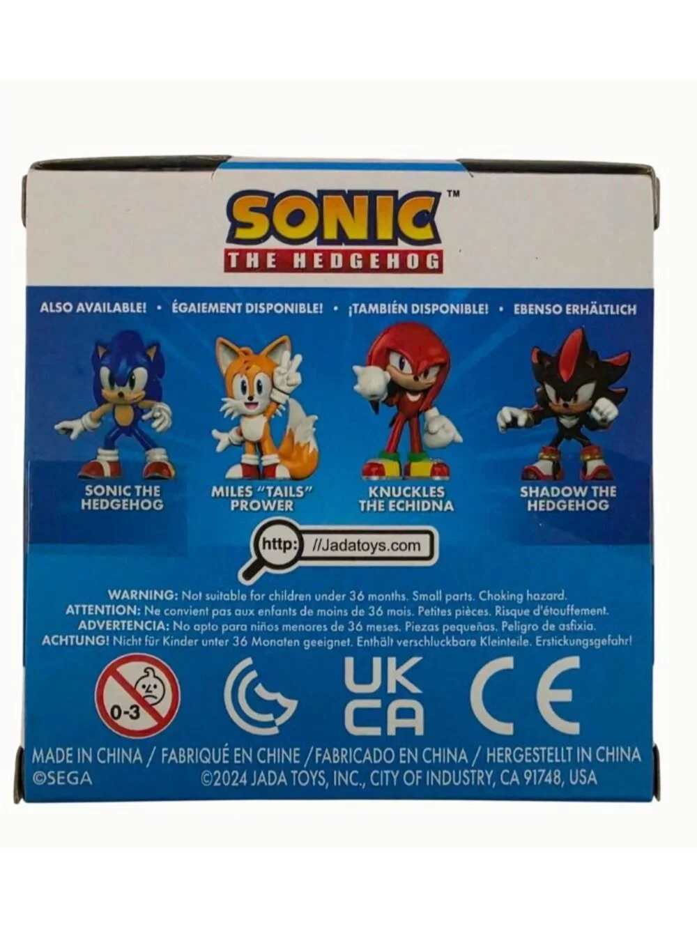 Jada MetalFigs Sonic the Hedgehog Die-Cast Figure 2024 #85253 Sealed New